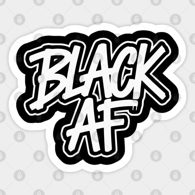 Black AF Sticker by UrbanLifeApparel